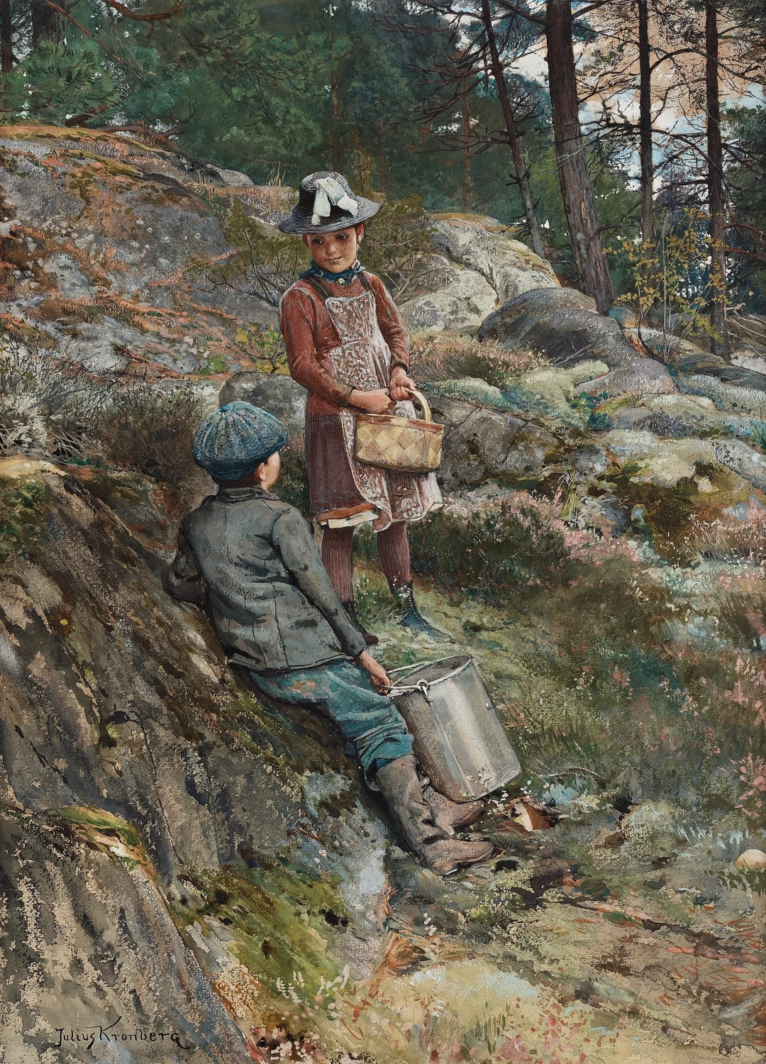 Ragazzi nella foresta
